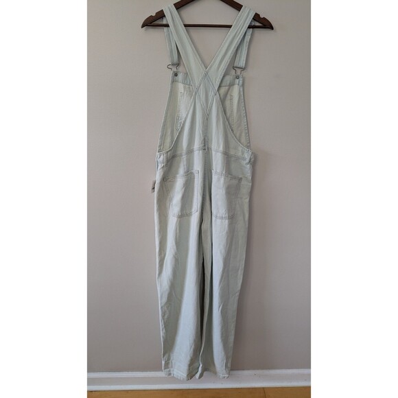We The Free Ziggy Womens Denim Overalls Sz Small Bleach Bloom Boho Relaxed NWT - Picture 5 of 12